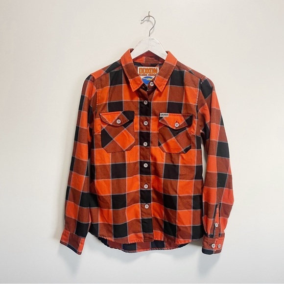 DIXXON Hill City Collaboration With Lynchburg HARLEY DAVIDSON Flannel Medium - Picture 1 of 9